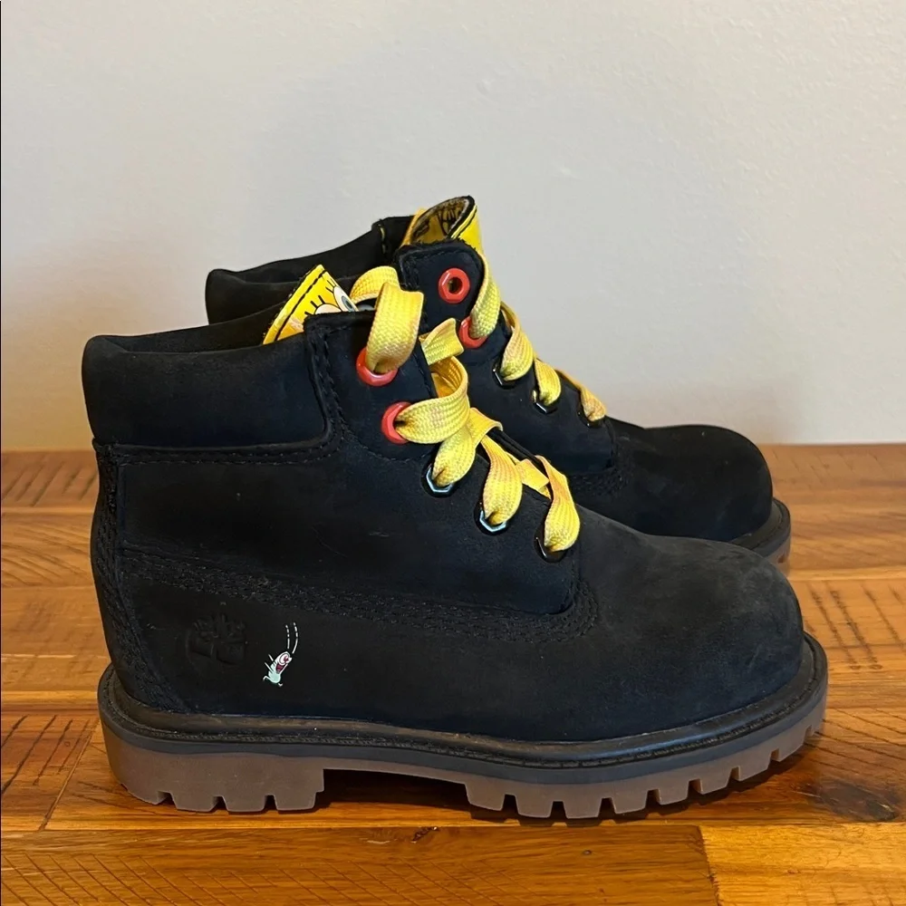 Timberland X Boys SpongeBob SquarePants Boot Multicolor Black Waterproof